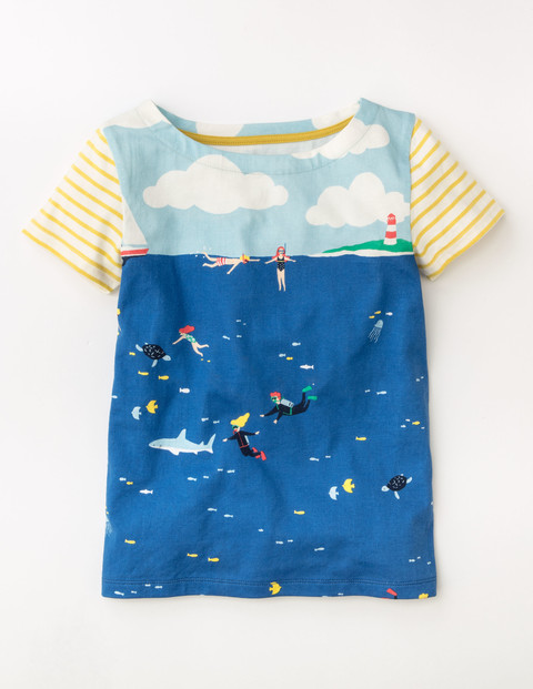 Summer Hotchpotch T-shirt Pool Blue Underwater Explorers Girls Boden, Pool Blue Underwater Explorers Summer Hotchpotch T-shirt Pool Blue Underwater Explorers Girls Boden, Pool Blue Underwater Explorers