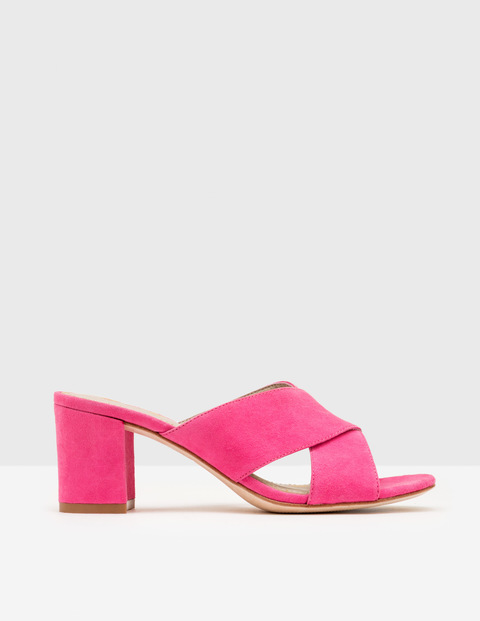 Pamela Suede Mules Mid Pink Women Boden, Mid Pink at Boden Catalogue Pamela Suede Mules Mid Pink Women Boden, Mid Pink.
