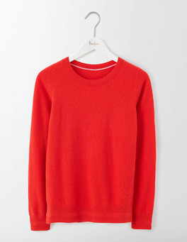 Cashmere Crew Neck Sweater WV140 Cashmere Sweaters at Boden