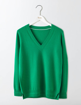 Green Cashmere Sweater - Boden USA