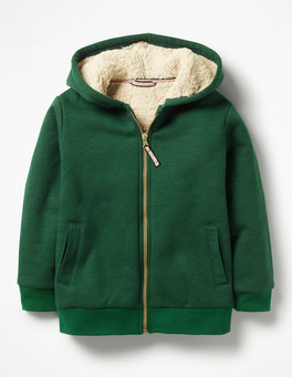 Borg-lined Zip-up Hoodie