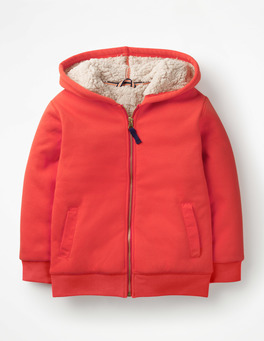 Borg-lined Zip-up Hoodie