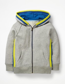 Sports Stripe Zip-up Hoodie