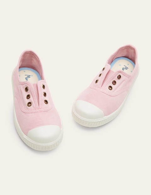 Laceless Canvas Pull-ons Pink Boys Boden