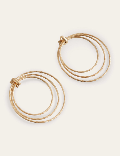 Wire Ring Layered Hoops Metallic Women Boden