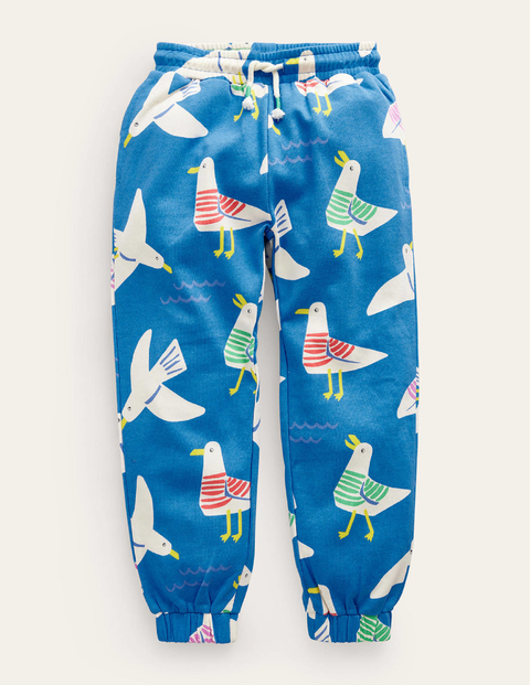 Printed Cosy Relaxed Joggers Blue Boys Boden
