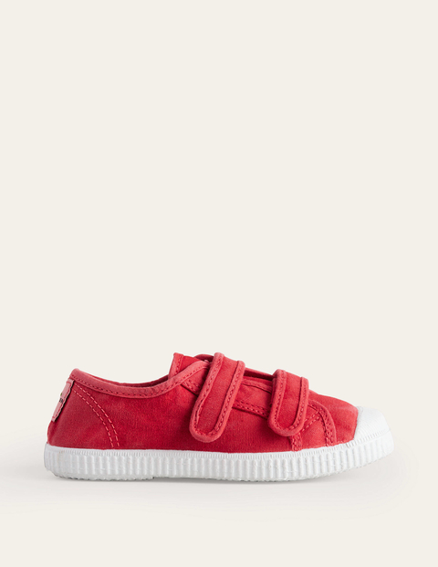 Double Strap Canvas Shoes Red Girls Boden