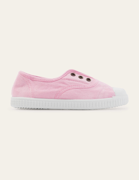Laceless Canvas Pull-ons Pink Boys Boden