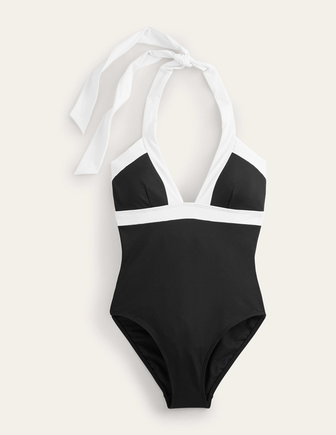 Ithaca Halter Swimsuit Black Women Boden