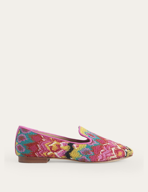 Tapestry Embroidered Loafers Multi Women Boden