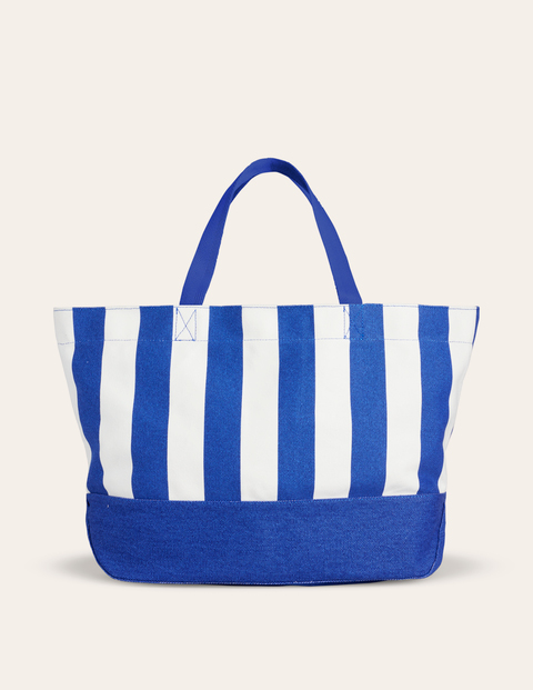 Relaxed Canvas Tote Bag Blue Women Boden