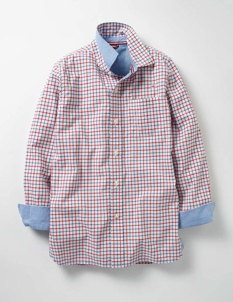 Laundered Shirt - Klein Blue/Red Tattersall Laundered Shirt - Klein Blue/Red Tattersall