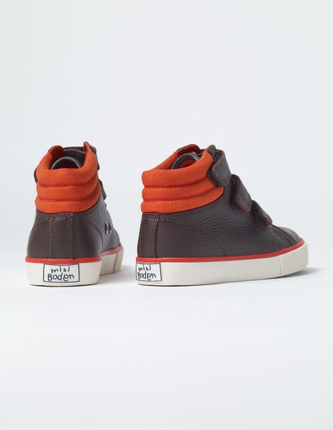 Leather High Tops - Chocolate Brown Leather High Tops - Chocolate Brown
