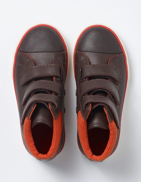 Leather High Tops - Chocolate Brown Leather High Tops - Chocolate Brown