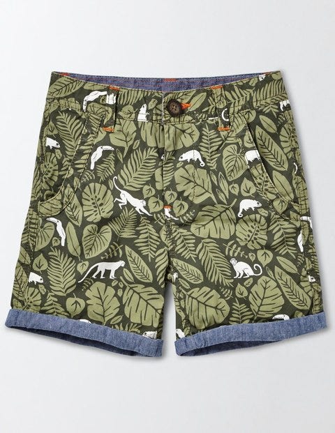 Roll Up Shorts - Terrain Monkey Print Roll Up Shorts - Terrain Monkey Print