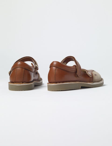 Leather Mary Janes - Tan Deer Leather Mary Janes - Tan Deer