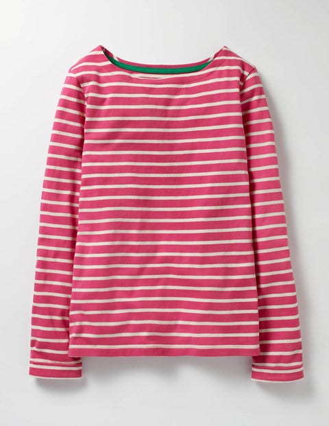 T-Shirt Mit Bretonstreifen - Kirsche/Ecru T-Shirt Mit Bretonstreifen - Kirsche/Ecru