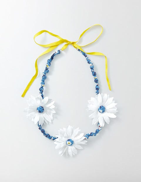 Fabric Necklace - Mini Ecru Fabric Necklace - Mini Ecru