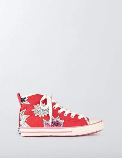 Appliqué High Tops - Summer Poppy Appliqué High Tops - Summer Poppy
