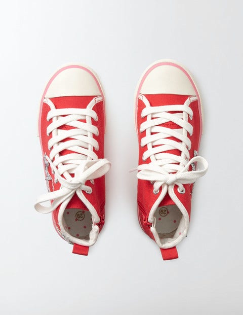 Appliqué High Tops - Summer Poppy Appliqué High Tops - Summer Poppy