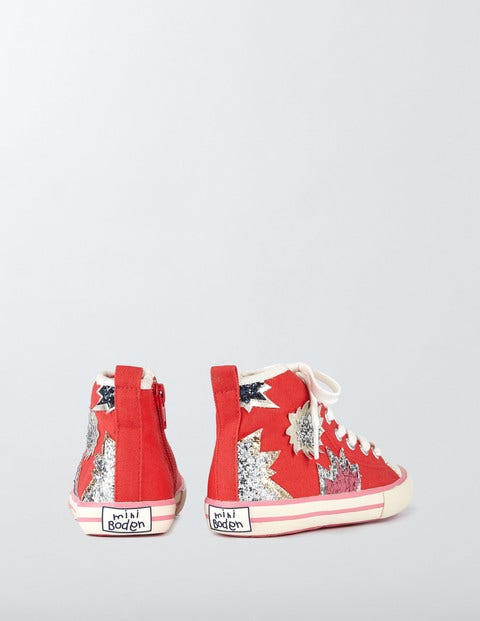 Appliqué High Tops - Summer Poppy Appliqué High Tops - Summer Poppy