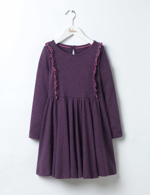 Ruffle Jersey Dress - Misty Purple Ruffle Jersey Dress - Misty Purple
