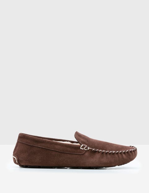 Moccasin Slippers - Brown Moccasin Slippers - Brown
