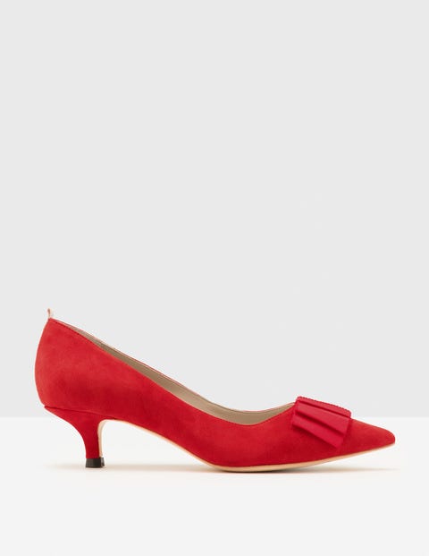 Adelaide Kitten Heel Pumps - Post Box Red Adelaide Kitten Heel Pumps - Post Box Red