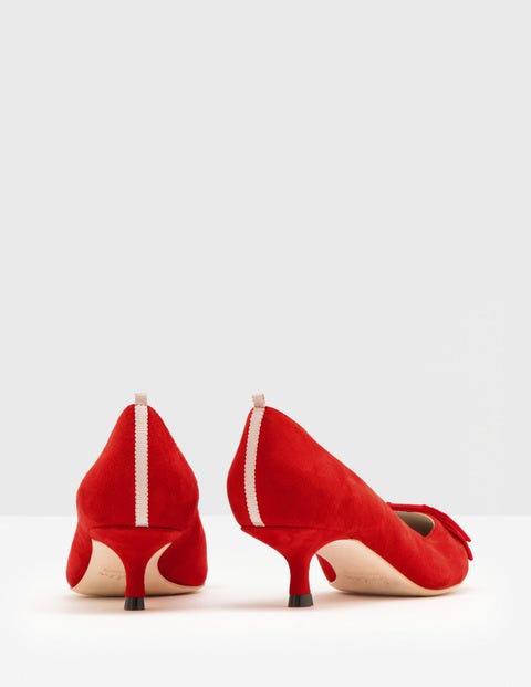 Adelaide Kitten Heel Pumps - Post Box Red Adelaide Kitten Heel Pumps - Post Box Red