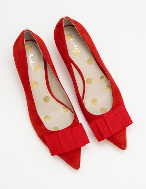 Adelaide Kitten Heel Pumps - Post Box Red Adelaide Kitten Heel Pumps - Post Box Red