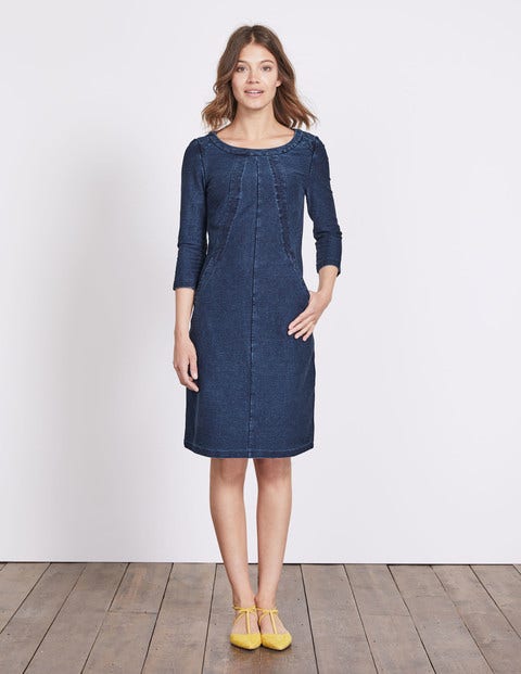 Hannah Jersey Dress - Dark Denim (Rinse) Hannah Jersey Dress - Dark Denim (Rinse)