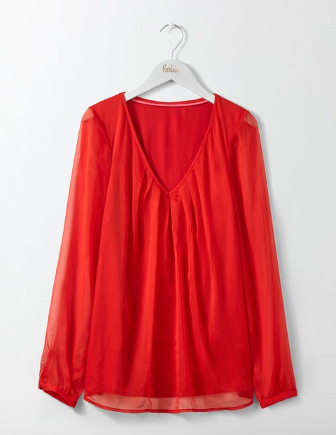 Aubrey Jersey Top - Post Box Red Aubrey Jersey Top - Post Box Red
