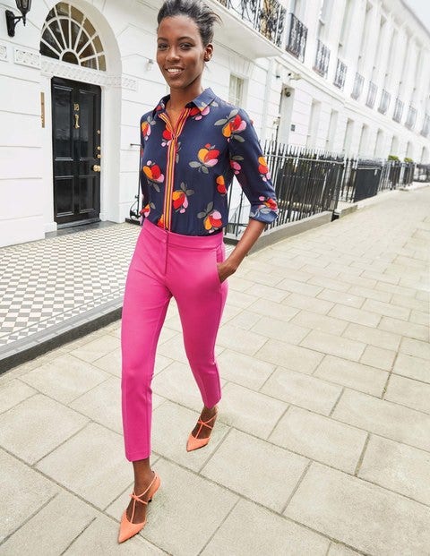 Hampshire Ponte 7/8 Trousers - Party Pink