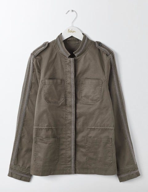 Beaded Military Jacket - Fell Green Beaded Military Jacket - Fell Green