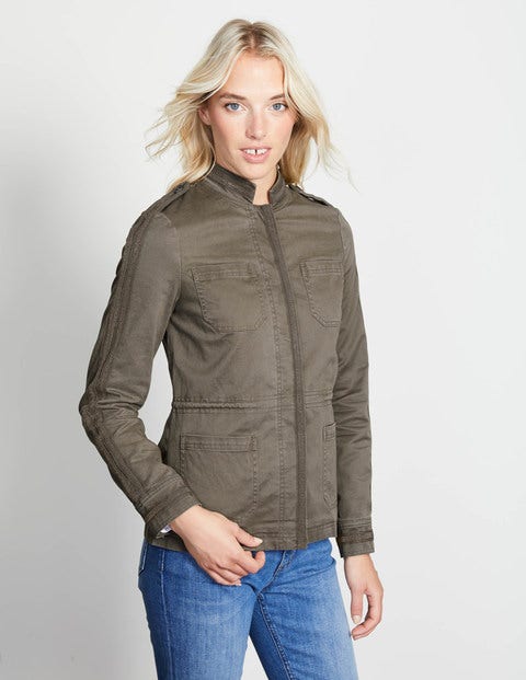 Beaded Military Jacket - Fell Green Beaded Military Jacket - Fell Green