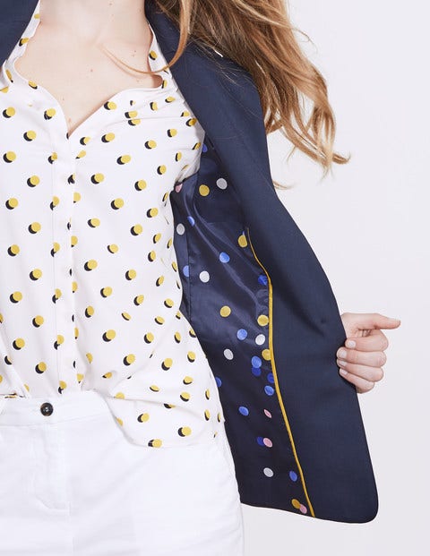 Nell Ponte Blazer - Navy Nell Ponte Blazer - Navy