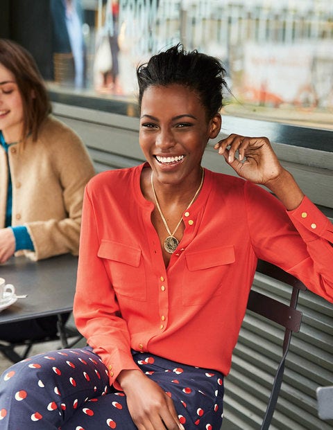 Ashbourne Blouse - Post Box Red Ashbourne Blouse - Post Box Red