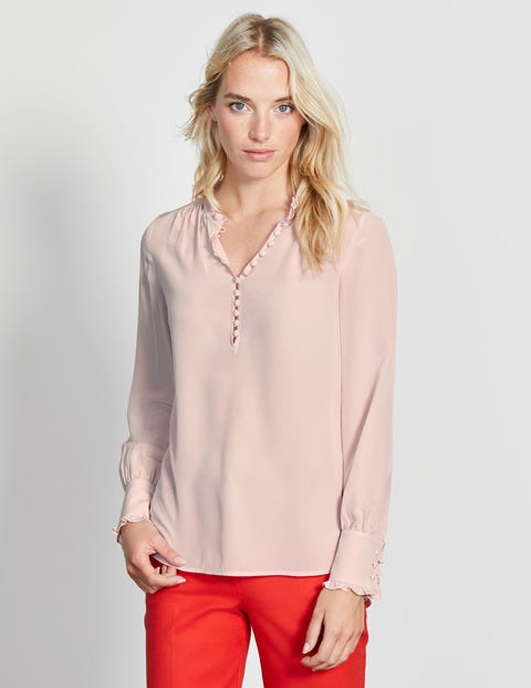 Ella Silk Blouse - Chalky Rose Ella Silk Blouse - Chalky Rose