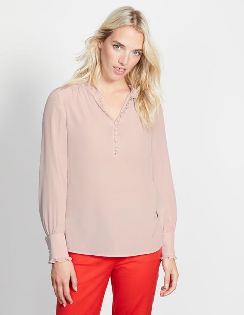 Ella Silk Blouse - Chalky Rose Ella Silk Blouse - Chalky Rose