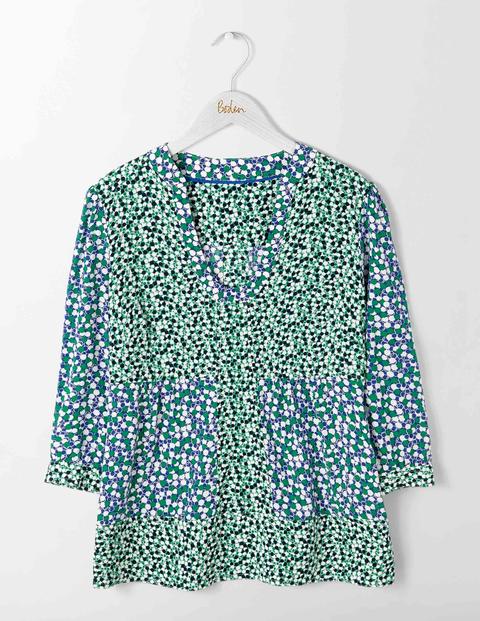 Mollie Top - Greek Blue Bloomsbury Spot Mollie Top - Greek Blue Bloomsbury Spot