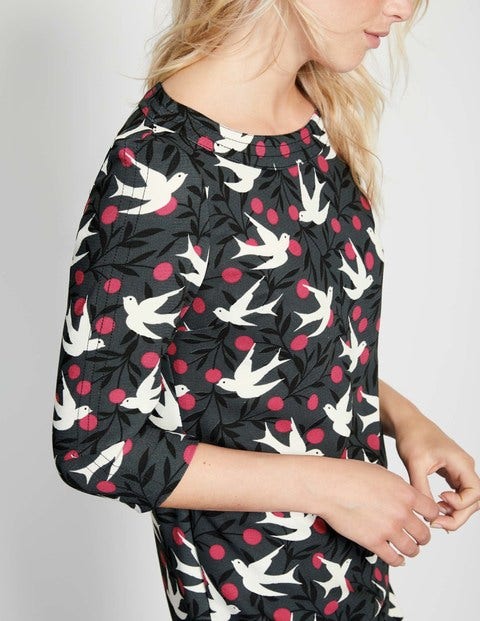 Alda Dress - Graphite Swallow Vine Alda Dress - Graphite Swallow Vine