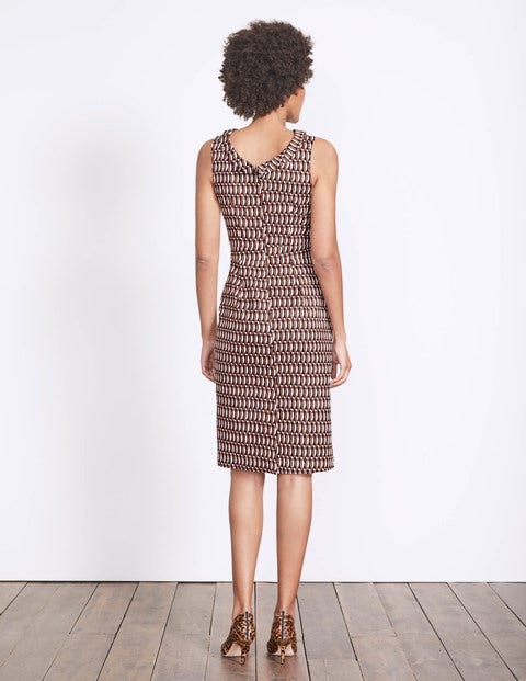 Martha Dress - Autumn Brown Crescent Geo Martha Dress - Autumn Brown Crescent Geo