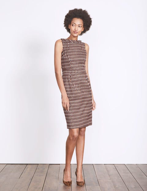 Martha Dress - Autumn Brown Crescent Geo Martha Dress - Autumn Brown Crescent Geo
