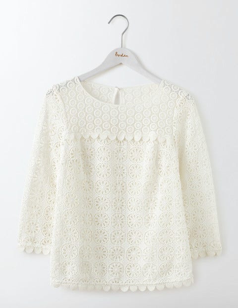 Poppy Lace Top in Ivory