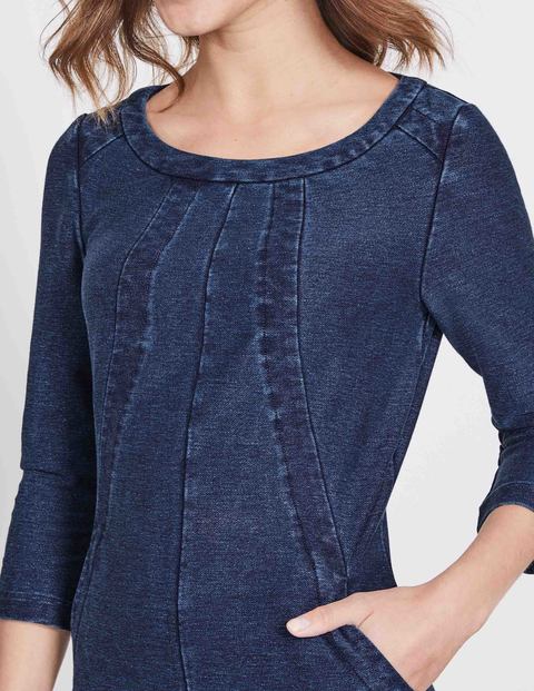 Hannah Jersey Dress - Dark Denim (Rinse) Hannah Jersey Dress - Dark Denim (Rinse)