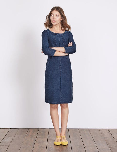 Hannah Jersey Dress - Dark Denim (Rinse) Hannah Jersey Dress - Dark Denim (Rinse)