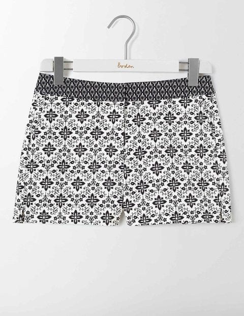 Richmond Shorts - Ivory Collage Print Richmond Shorts - Ivory Collage Print