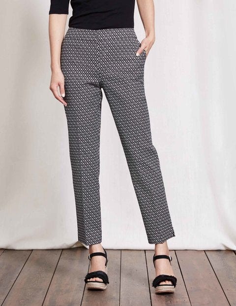 Richmond 7/8 Trousers - Black Collage Print Richmond 7/8 Trousers - Black Collage Print