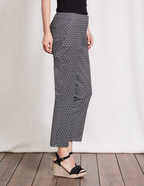 Richmond 7/8 Trousers - Black Collage Print Richmond 7/8 Trousers - Black Collage Print
