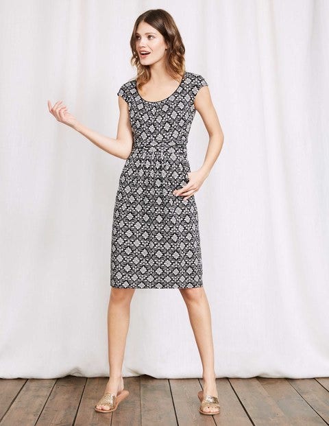 Margot Jersey Dress - Black Collage Margot Jersey Dress - Black Collage